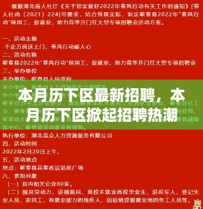 歷下區(qū)掀起招聘熱潮，背景、事件與影響分析