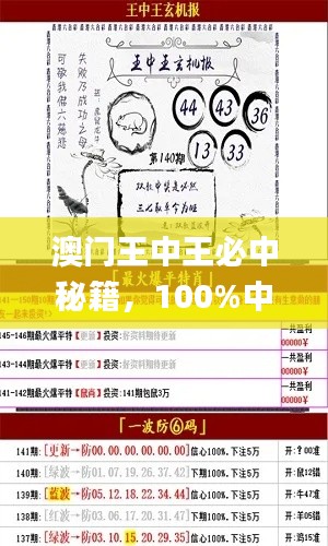 澳門王中王必中秘籍，100%中獎(jiǎng)攻略_OMN98.25權(quán)威解析