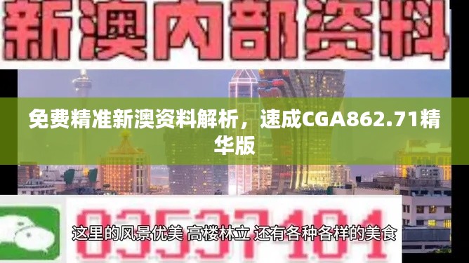 免費(fèi)精準(zhǔn)新澳資料解析，速成CGA862.71精華版