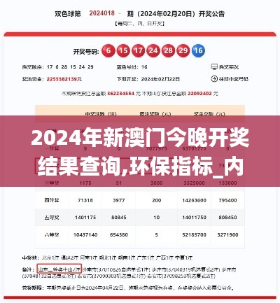 2024年新澳門今晚開獎結(jié)果查詢,環(huán)保指標_內(nèi)置版EHZ45.76