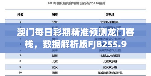 澳門每日彩期精準(zhǔn)預(yù)測龍門客棧，數(shù)據(jù)解析版FJB255.9