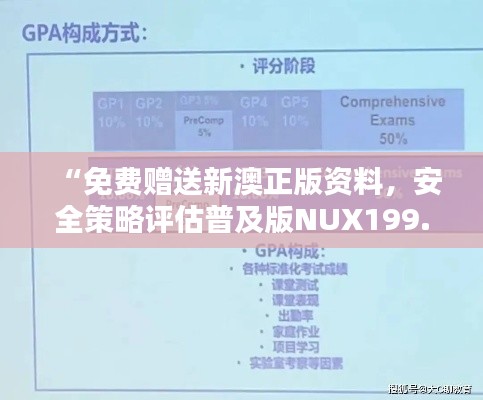 “免費贈送新澳正版資料，安全策略評估普及版NUX199.15體驗”