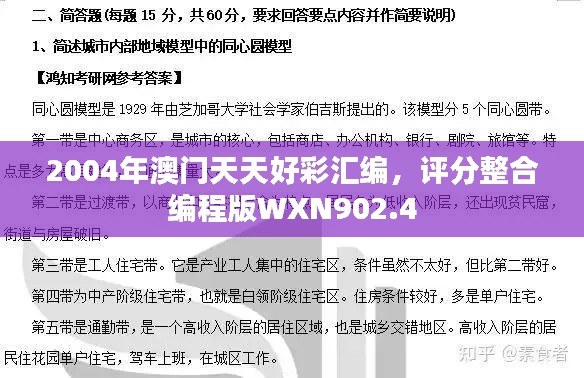 2004年澳門(mén)天天好彩匯編，評(píng)分整合編程版WXN902.4