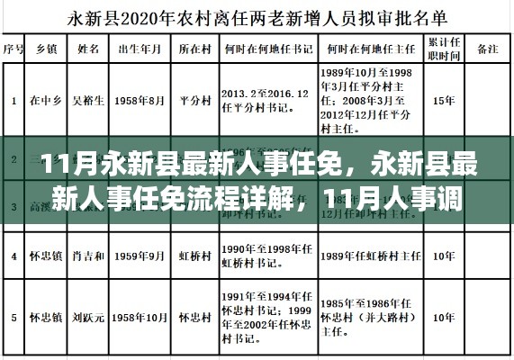 永新縣人事任免全解析，最新人事調(diào)整流程詳解與攻略