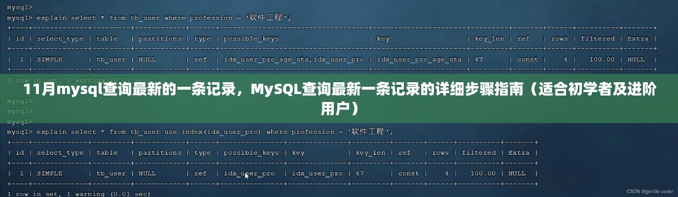 MySQL查詢最新記錄步驟詳解，從初學(xué)者到進(jìn)階用戶的指南