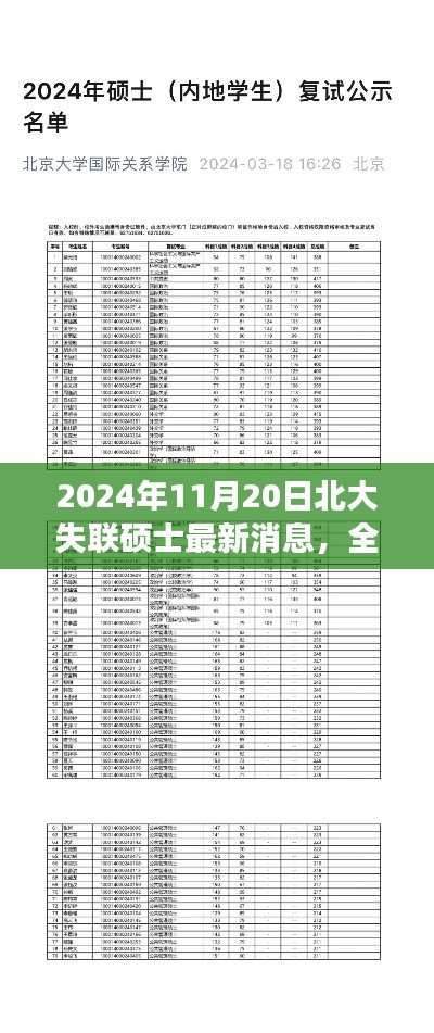 2024年北大失聯(lián)碩士最新消息深度解讀與評(píng)測(cè)