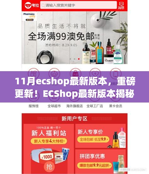 ECShop最新11月版本揭秘，科技革新重塑購物體驗(yàn)重磅更新！