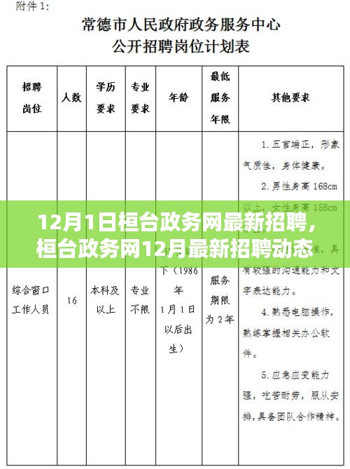 桓臺政務(wù)網(wǎng)12月最新招聘動態(tài)，開啟職業(yè)機遇之門