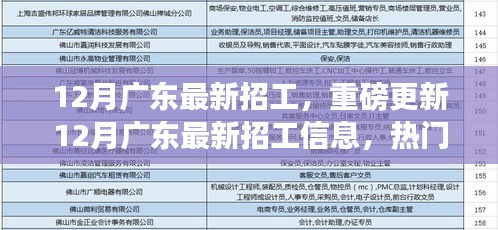 12月廣東最新招工信息更新，熱門職位等你來挑戰(zhàn)！