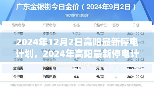 高陽最新停電計(jì)劃通知，2024年停電安排詳解