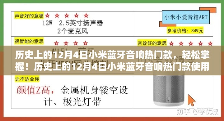 歷史上的12月4日小米藍牙音響熱門款，輕松掌握與使用指南