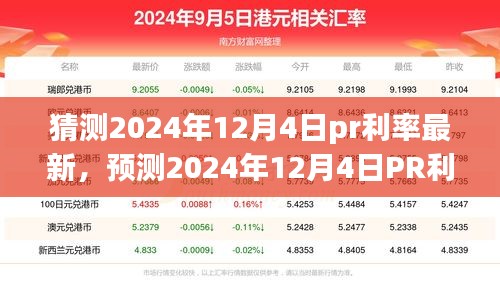 洞悉未來金融走向，預測2024年12月4日PR利率最新動態(tài)