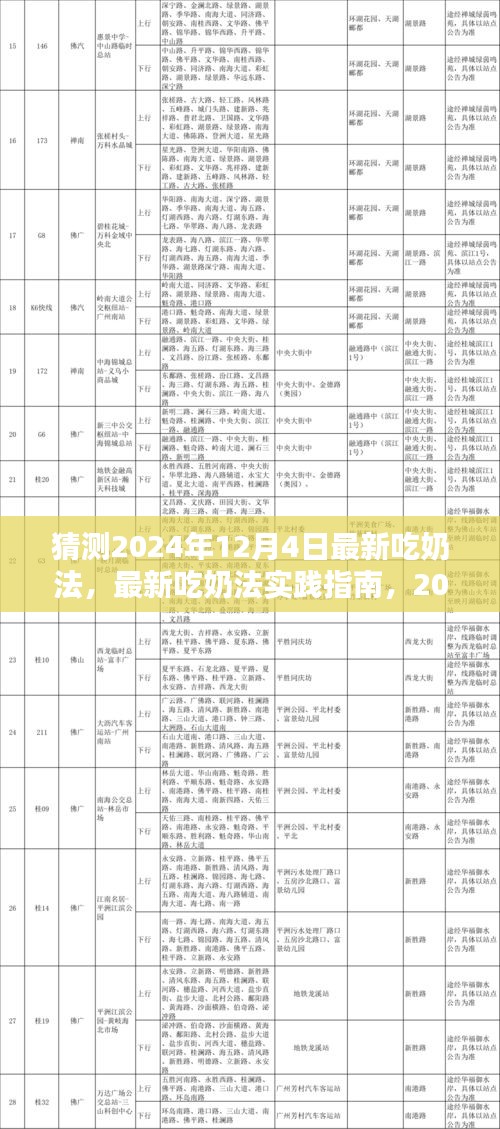 揭秘，最新吃奶法實(shí)踐指南與步驟詳解（預(yù)測(cè)版 2024年12月4日）