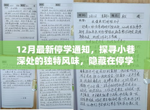 12月最新停學通知，探尋小巷深處的獨特風味，隱藏在停學通知背后的秘密小店