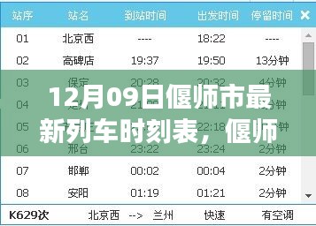 偃師市列車時刻表革新，探尋背后的故事與影響，最新時刻表一覽（12月09日）