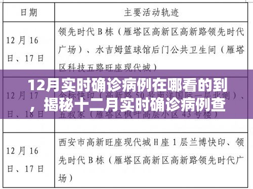 揭秘十二月實(shí)時(shí)確診病例查詢(xún)途徑，輕松掌握疫情動(dòng)態(tài)科普知識(shí)