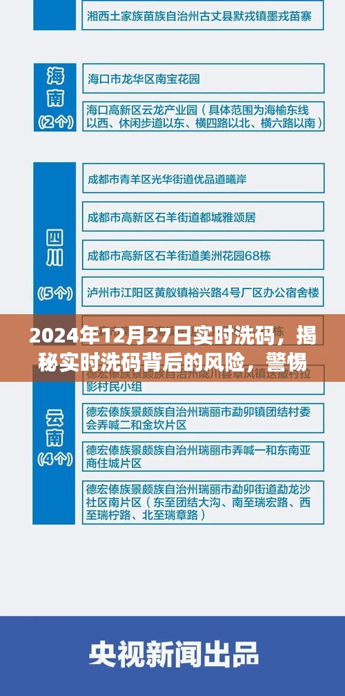 揭秘實(shí)時(shí)洗碼背后的風(fēng)險(xiǎn)，警惕違法犯罪行為（實(shí)時(shí)洗碼資訊，日期，2024年12月27日）