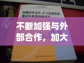 不斷加強與外部合作，加大對外合作 