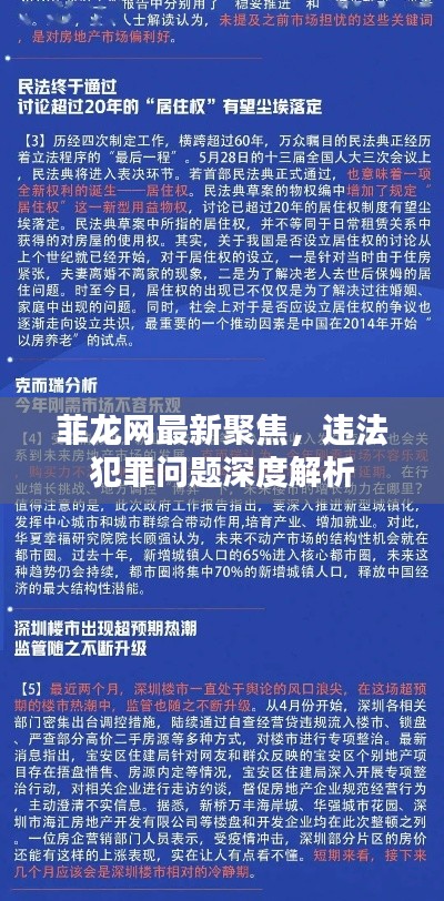 菲龍網(wǎng)最新聚焦，違法犯罪問題深度解析