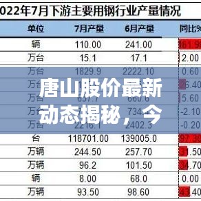 唐山股價最新動態(tài)揭秘，今日走勢一覽無余