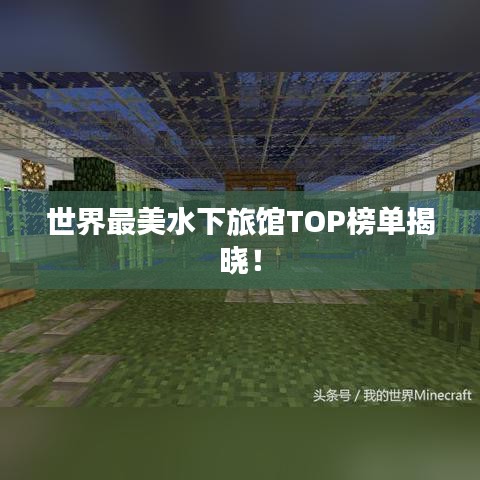 世界最美水下旅館TOP榜單揭曉！