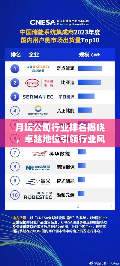 月壇公司行業(yè)排名揭曉，卓越地位引領(lǐng)行業(yè)風(fēng)向標(biāo)