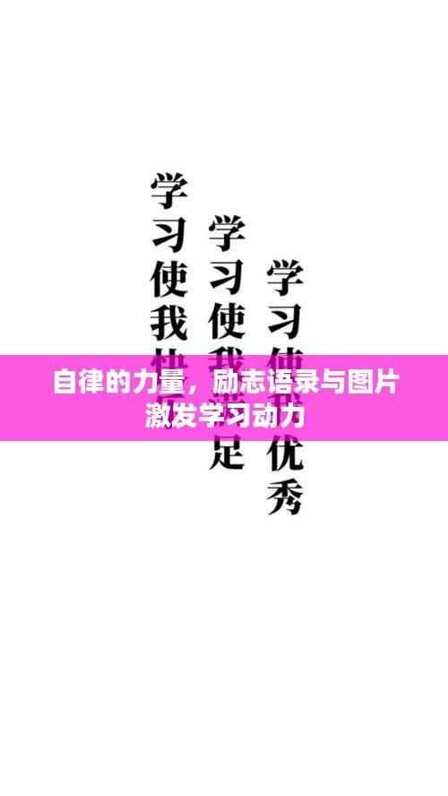 自律的力量，勵志語錄與圖片激發(fā)學(xué)習(xí)動力
