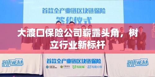 大渡口保險公司嶄露頭角，樹立行業(yè)新標(biāo)桿