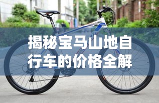 揭秘寶馬山地自行車(chē)的價(jià)格全解析！