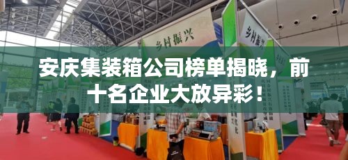 安慶集裝箱公司榜單揭曉，前十名企業(yè)大放異彩！