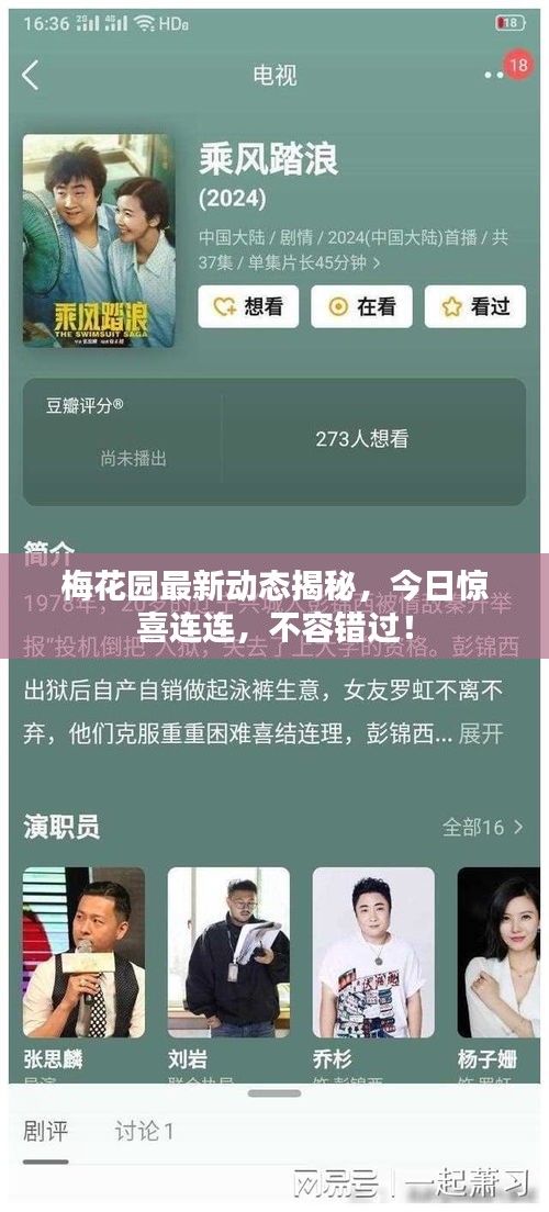 梅花園最新動態(tài)揭秘，今日驚喜連連，不容錯過！